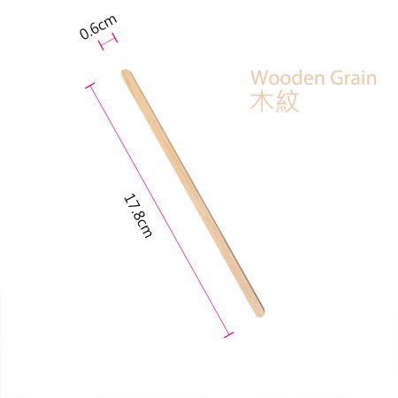 Bastone di legno per mescolare il caffè da 17.8 cm (confezione in carta)