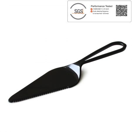 Cuchillo para pastel negro de 22 cm