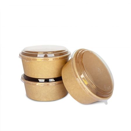 720ml Disposable Round Bowls with Lid