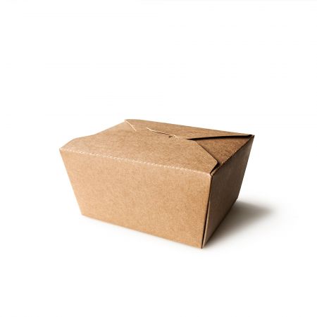 Caixa de refeição de papel Kraft de 800ml - Caixas de embalagem de alimentos de papel Kraft de 800ml
