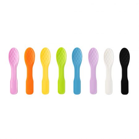 Cucchiaio colorato per gelato da 8 cm - Il produttore produce in massa il cucchiaio da 8 cm per il gelato.