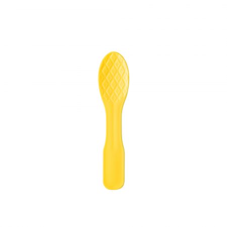 Cucchiaio per gelato di colore giallo