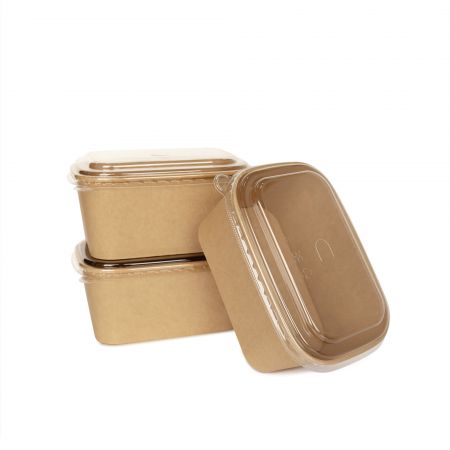 Caixa Bento Retangular de Kraft de 960ml