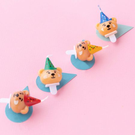 Candle de Aniversário em Forma de Urso