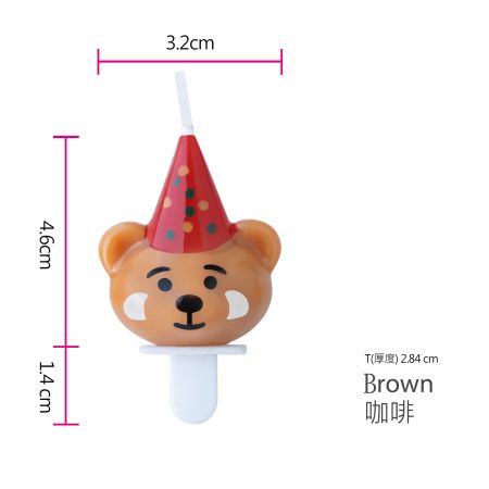 Candle de Festa do Urso com Chapéu Vermelho