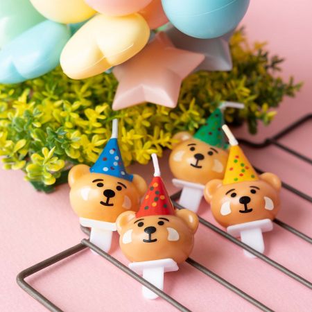 Candle de Festa em Forma de Urso