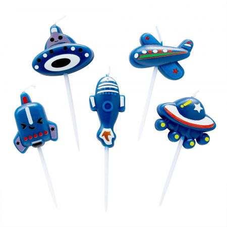 Mavi Uçak Mumu - Çocukların doğum günü partisinde Tair Chu mavi uçak mumunu kullanalım!