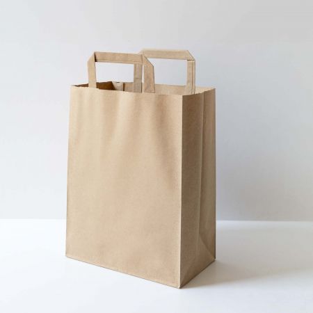 Borsa regalo in carta kraft - Borsa alta in kraft con manico, borsa regalo verticale per boutique