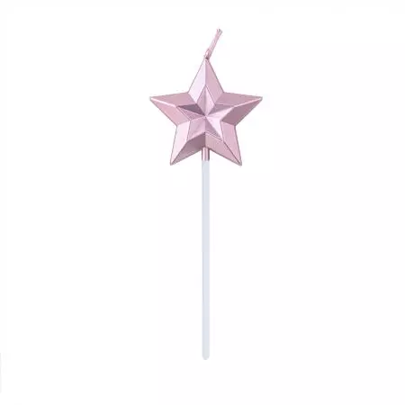 Vela en forma de estrella de diamante - ¡Use la vela en forma de estrella brillante Tair Chu para disfrutar del momento de la torta en las fiestas de cumpleaños!