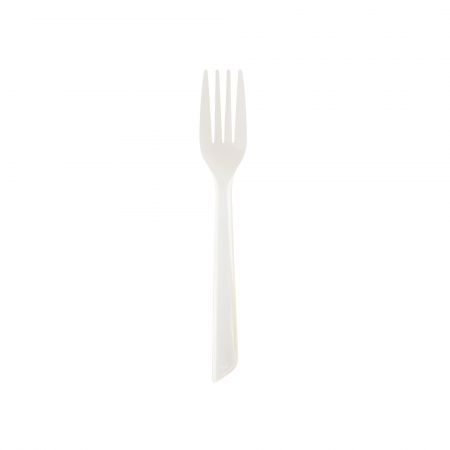 ส้อมอาหารร้อน PSM 16 ซม. - Tair Chu ส้อมรีไซเคิลได้ ประกอบด้วยสารสกัดจากมันฝรั่ง 15% และวัสดุ PP 85% ขนาดส้อม 16 ซม. มีสีธรรมชาติและสีดำ