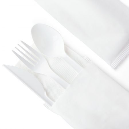 カスタムペーパーパッケージ付きの白色食器セット