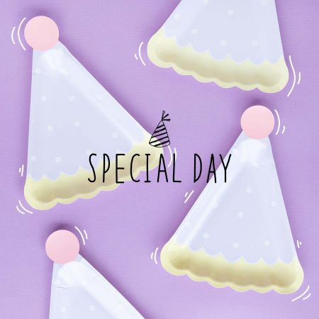 Özel Şapka Şeklinde Pasta Tabağı