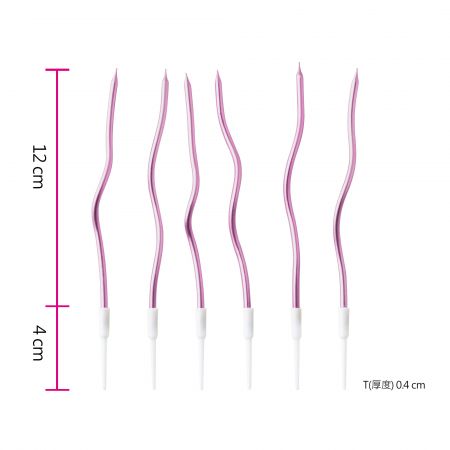 Candela a Spirale Viola