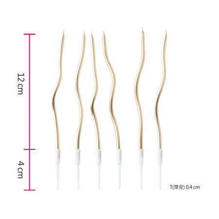 Candela a Spirale Rosa Oro