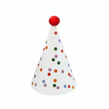 Polka Dot Party Hat - A set of five dot birthday party hats, invite your little one's best friends to join the birthday party!