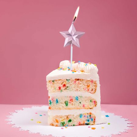 ダイヤモンド星星のバースデーキャンドル