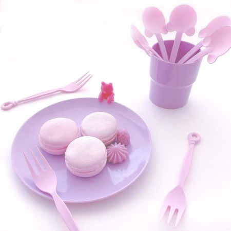 Tenedor para Pastel - Tenedores de postre de plástico, tenedores de dulces  de plástico, Diseño de cubiertos de plástico personalizados y fabricación  de vajilla de plástico