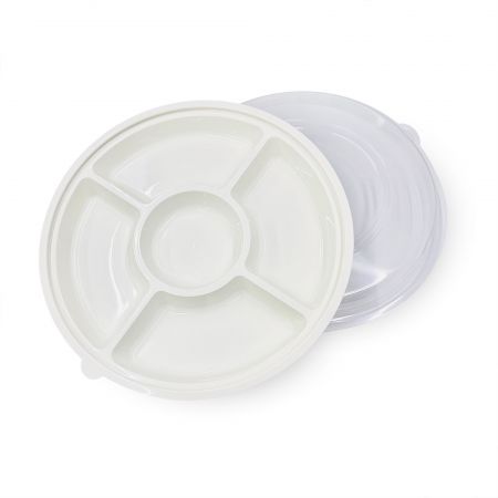 可微波13吋五格盤 - 年菜十三吋五格盤