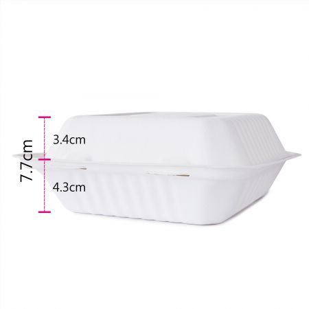 Caja de comida de bagazo de tamaño grande