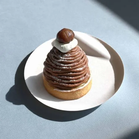 Prato de Bolo em Forma Redonda com Mont Blanc