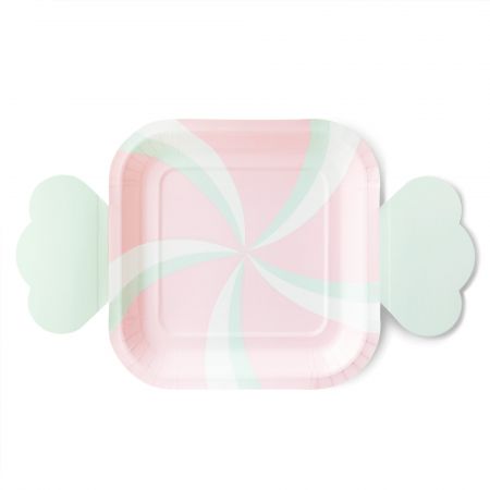 Candy-Shaped Dessert Paper Plate