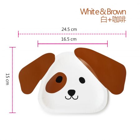 Prato de Bolo em Forma de Cachorro