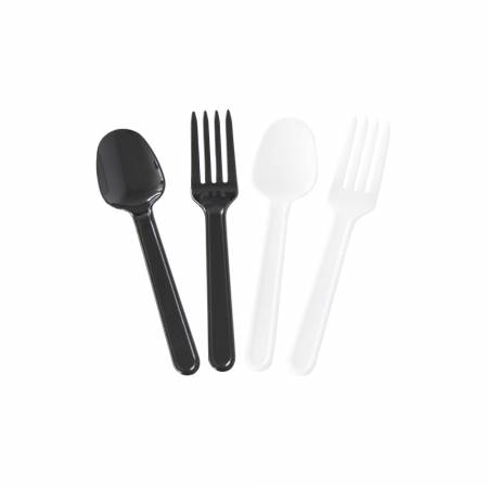 10cm Mini Sweet Cutlery Set - mini spoon and mini fork.