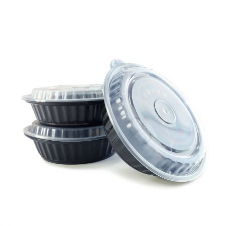 24oz Round Food Container (720ml) - 720ml Heat-resistant Plastic Round Food Container