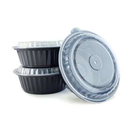 Круглый контейнер для пищевых продуктов 32 унции (960 мл) - Круглый пластиковый контейнер для пищевых продуктов 960 мл, термостойкий
