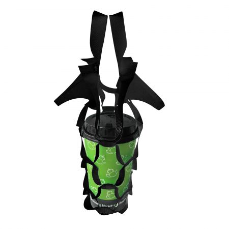 Sacchetto di rete per caffè nero - una tazza - sacchetto di rete per caffè da asporto nero