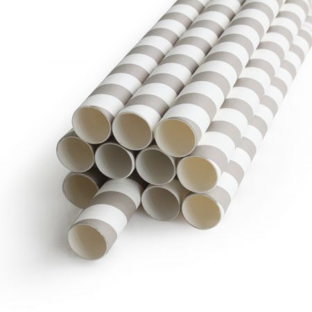 D12*L195mm Paper Straw For Bubble Tea - D:12mm Papeer Straight Straw