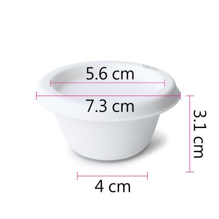 2oz Plastic Sauce Cup with Lid - 60ml Ttransparent Sauce Cup with Lid, Made in Taiwan Compostable Forks & Spoons Manufacturer