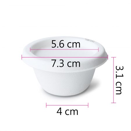 Tazza e coperchio per salsa da 60 ml (2 once)