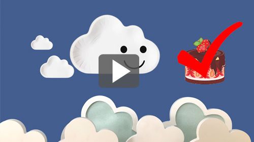 用雲朵造型蛋糕盤盛裝各式甜點,讓吃甜點也能有生活的儀式感!