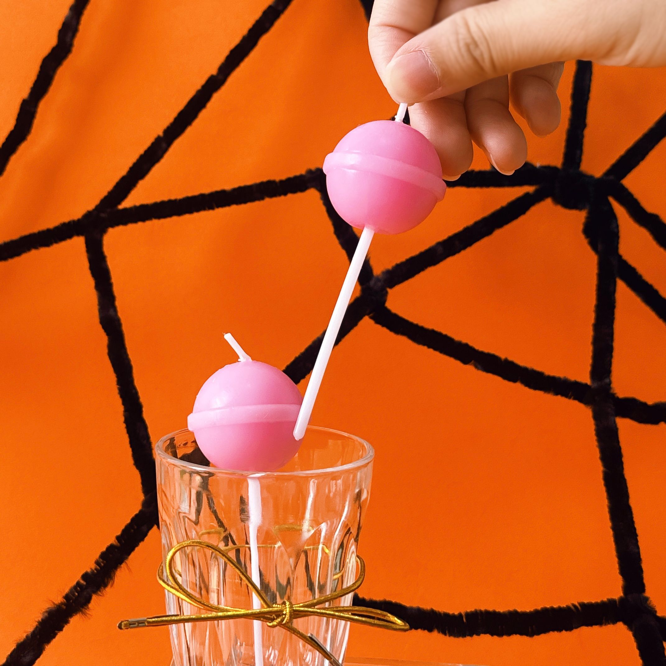 막대사탕 모양 촛불