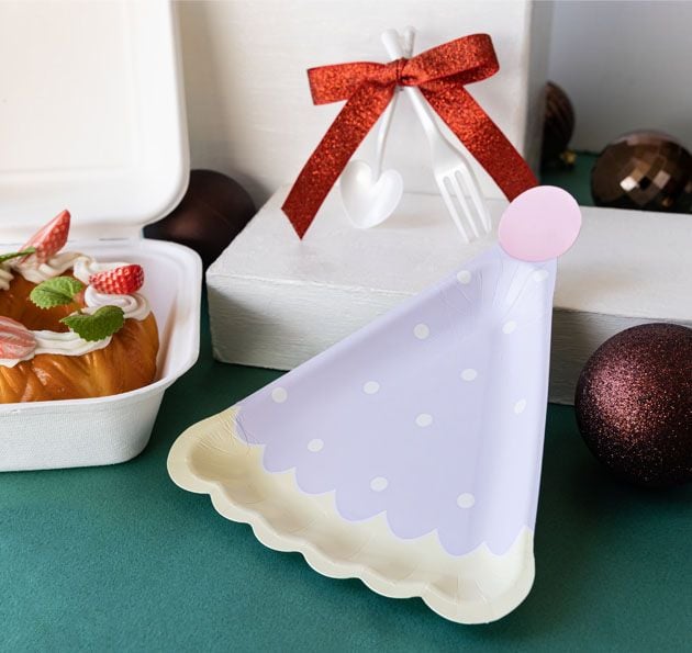 Party Hat-shape Cake Plate