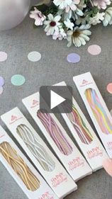 用螺旋蠟燭為你的生日蛋糕增加更多層次感