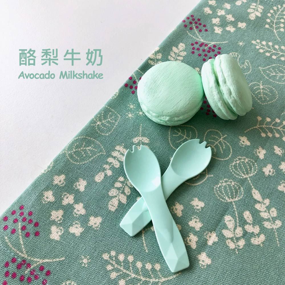 8 cm ECO Friendly Frozen Spoon with Spork Design - PLA Ice Cream Spoon ...