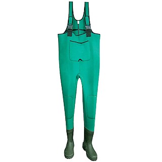 Wader en néoprène avec bottes en caoutchouc - Wader en néoprène avec bottes en caoutchouc