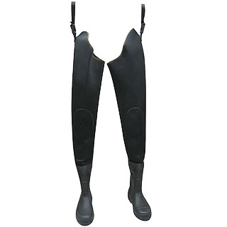 Waders hanches en néoprène avec bottes en caoutchouc - Waders hanches en néoprène avec bottes en caoutchouc
