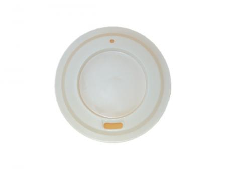 木薯粉環保射出耐熱生物可分解杯蓋 - 木薯粉射出杯蓋。