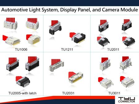 自動車のライトシステム、ディスプレイパネル、カメラモジュール