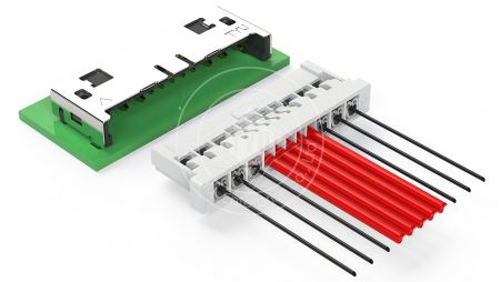 Hybrid連接器 - 電源連接器。