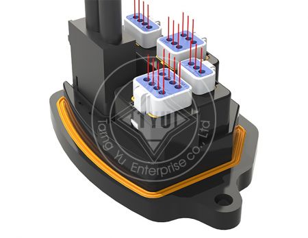 TW2051/2シリーズのサラウンドビューを備えたE-Bikeミッドモーターモジュール。