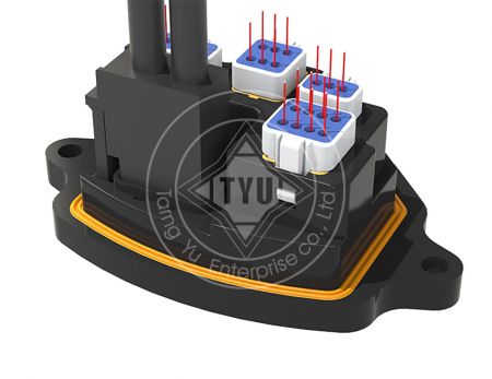 TW2051/2シリーズのサラウンドビューを備えたE-Bikeミッドモーターモジュール。