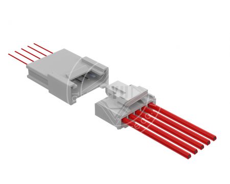 Pitch 2,00 mm Wire-to-Wire-Steckverbinder mit Verriegelung.