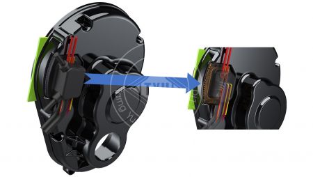 客製化內部及外部連接器 - E-bike線對板外部連接器。
