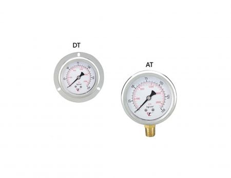 Glycerine Filled Bourdon Tube Pressure Gauge - CML Glycerine Filled Bourdon Tube Pressure Gauge AT