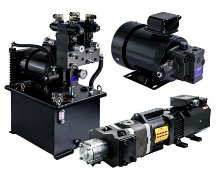 组合与系统 - CML组合与系统，液压站、伺服系统与多联组合泵，多联内啮合齿轮帮浦，台湾制内齿轮泵，进口齿轮泵。