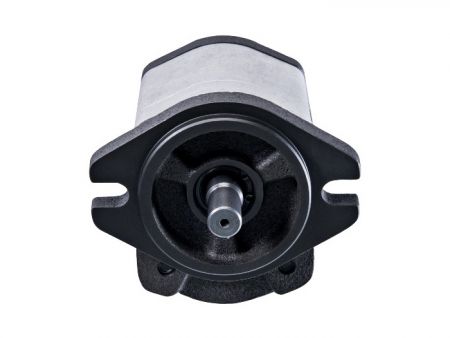 B系列低噪音外嚙合齒輪泵，外齒輪幫浦EGB軸心與取附面。